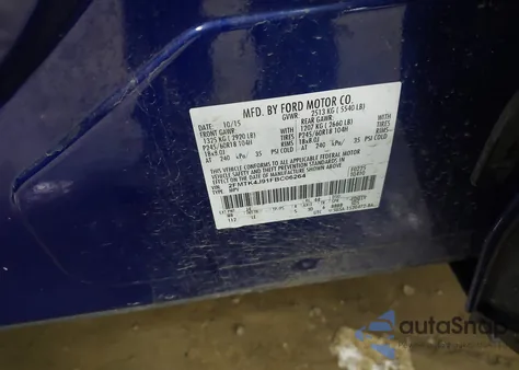 2015 Ford Edge Sel из США, поврежденный, VIN 2FMTK4J91FBC06264